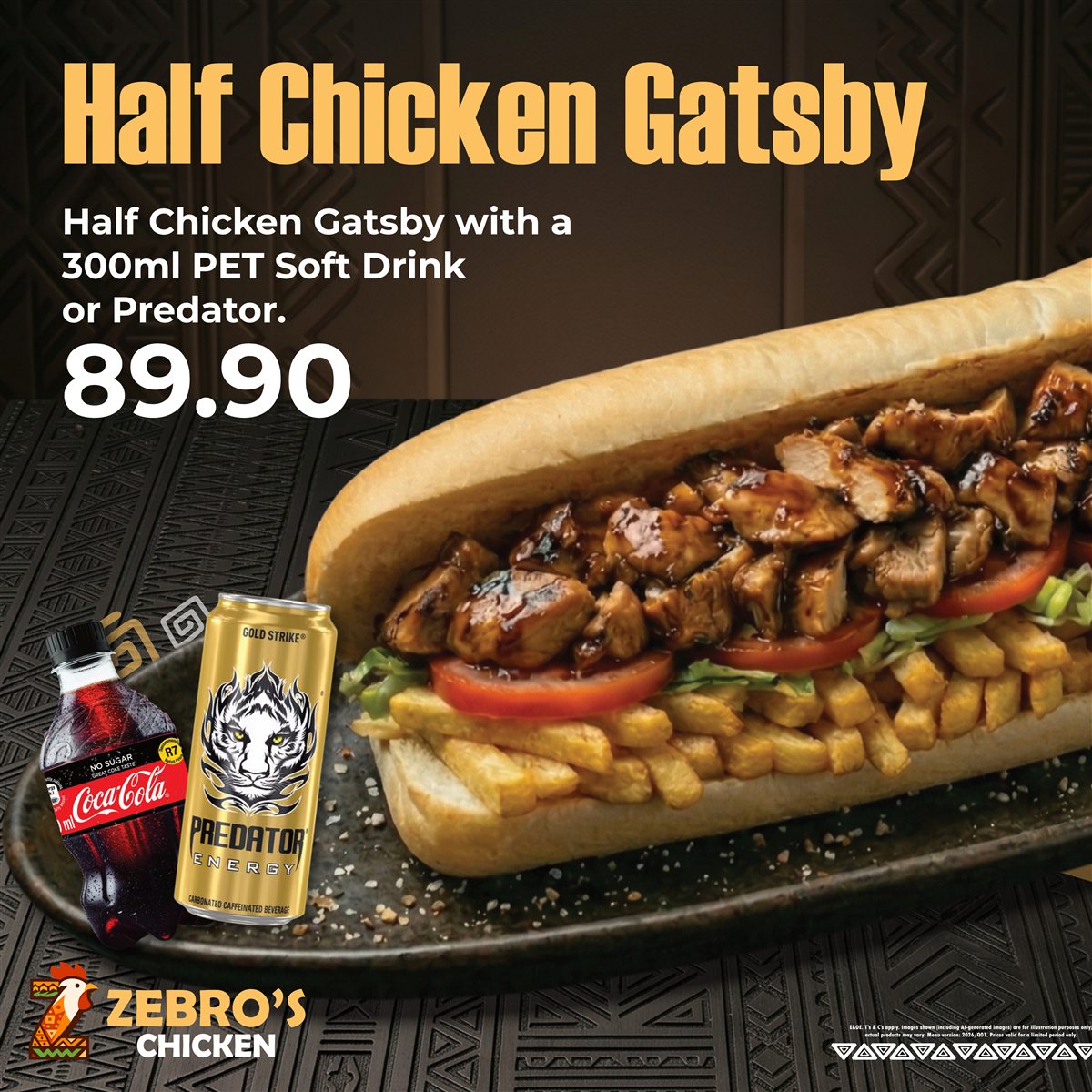 Half Chicken Gatsby special